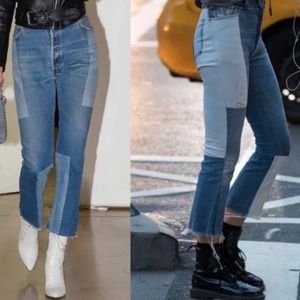 Re/Done Levi’s Patchwork Vintage 70’s Y2K Kick Flare Jeans